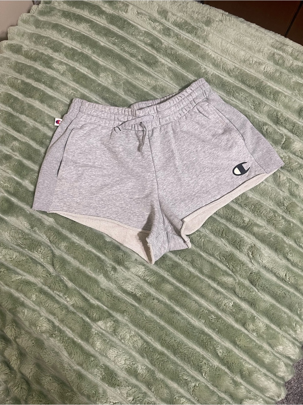 Champion Light Gray Women’s Athletic Terry Shorts